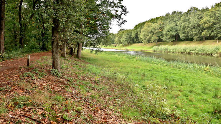 Het drongels kanaal tijdens de Trage tocht Giersbergen