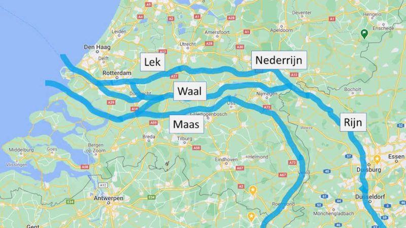Rotterdam ligt niet aan de Maas: de rivierendelta in Zuid-Holland