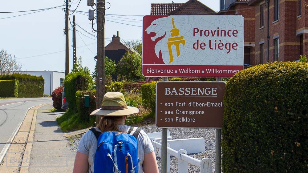 De taalgrens passeren tijdens de Trage Tocht Kanne