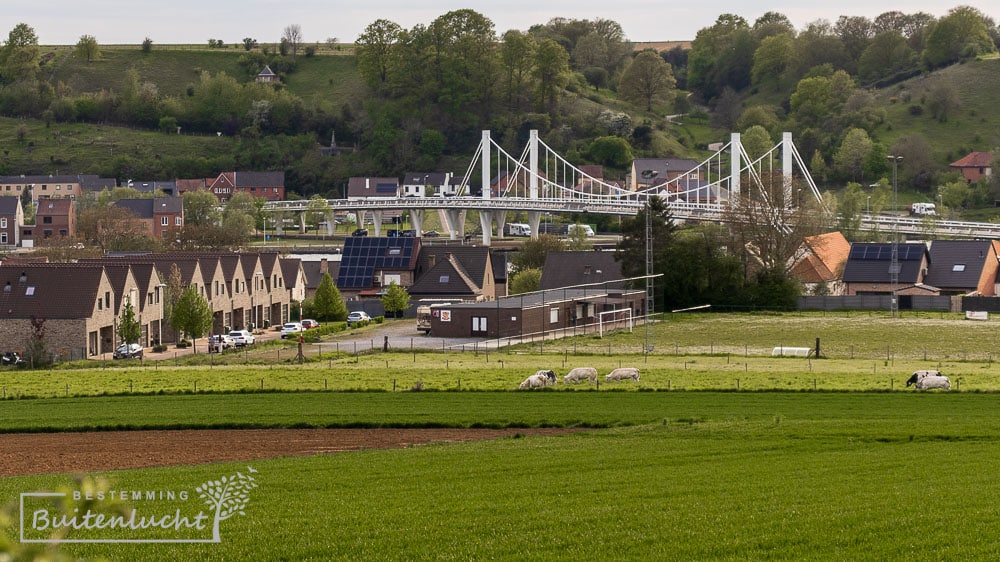 Uitzicht op Kanne tijdens de Trage Tocht