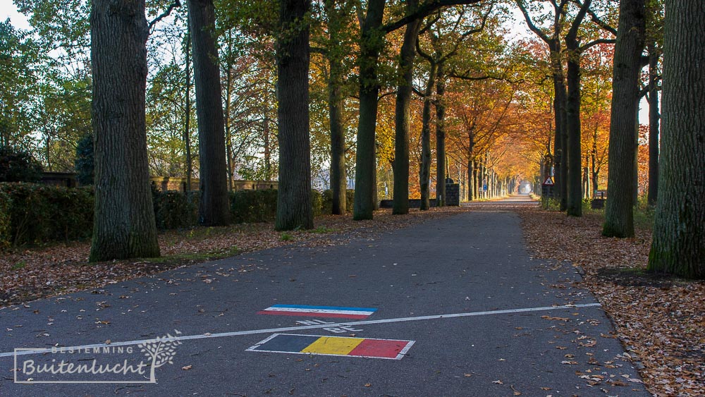 Grens tussen Nederland en België bij Achelse Kluis