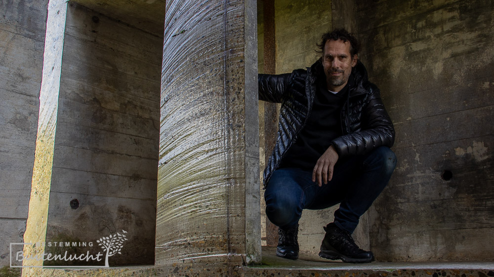 selfie in de doorgezaagde bunker