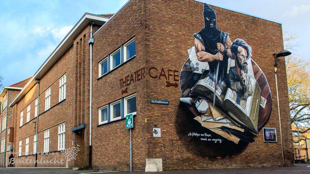 Onthoofding van Graaf van Horne, street art