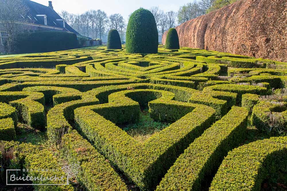 Parterres de broderie tuin van kasteel Weldam