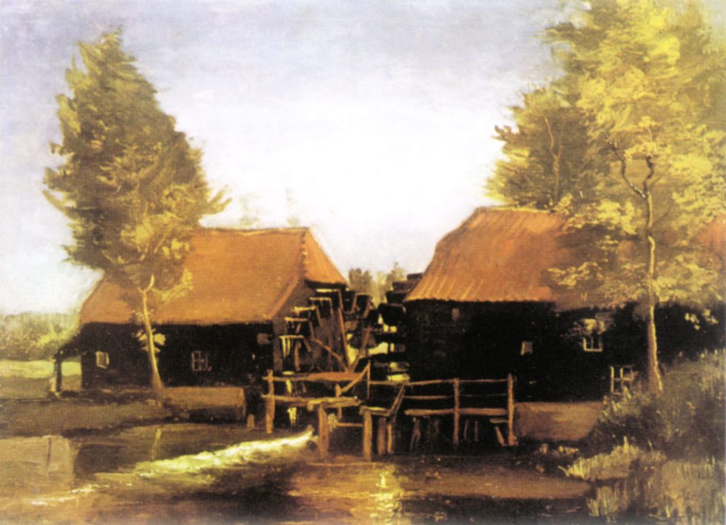 Collse watermolen door Vincent van Gogh