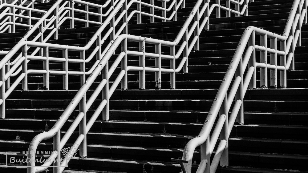 Trappen bij stadion Feyenoord in Rotterdam-Zuid