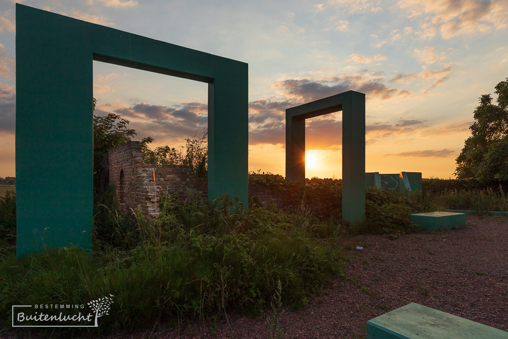 Zonsondergang in Deventer bij Observatorium