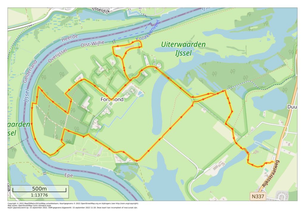 Wandelroute Steenfabriek Fortmont Duursche Waarden