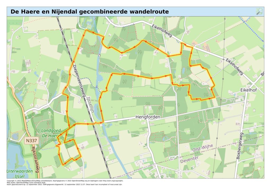 Wandelen in Olst, twee landgoederen combineren