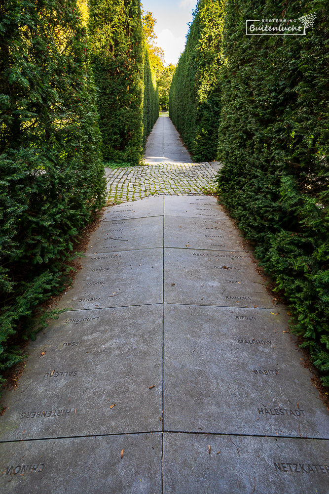 Dachau-monument in Amsterdamse bos.