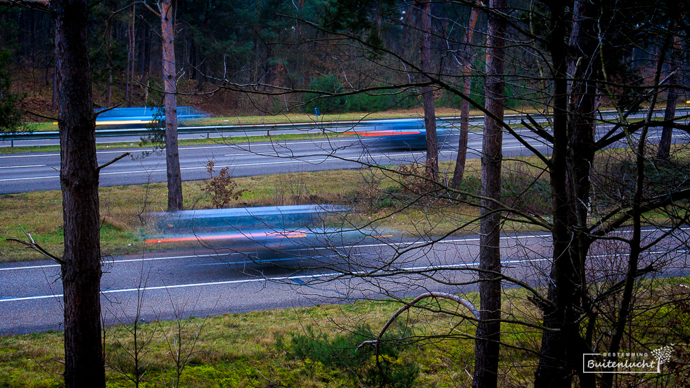 Autoverkeer in de Beegderheide