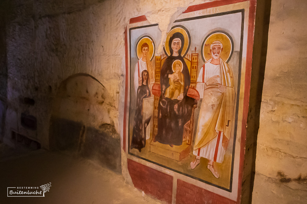 Replica van een fresco in Valkenburg