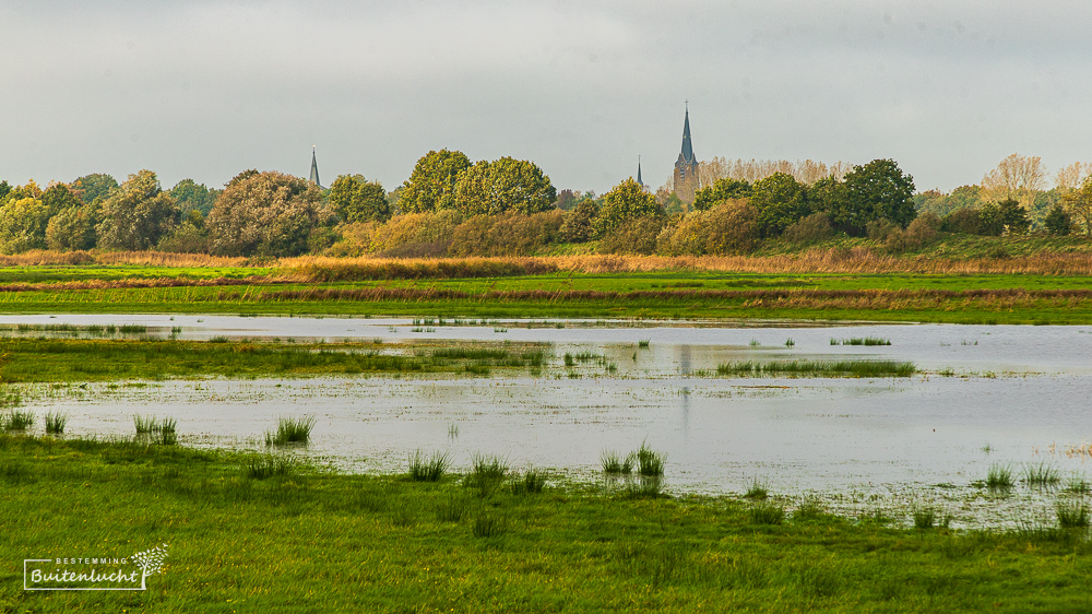 Vergezicht overhooilanden bij de Moerputten